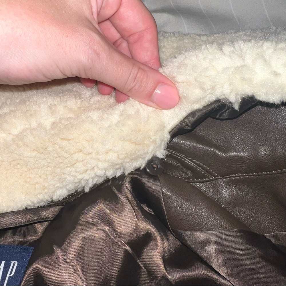 NWT Gap Leather Jacket - Picture 3 of 5